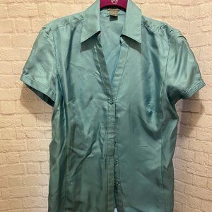 Ann Taylor Short Sleeve Blouse | 6